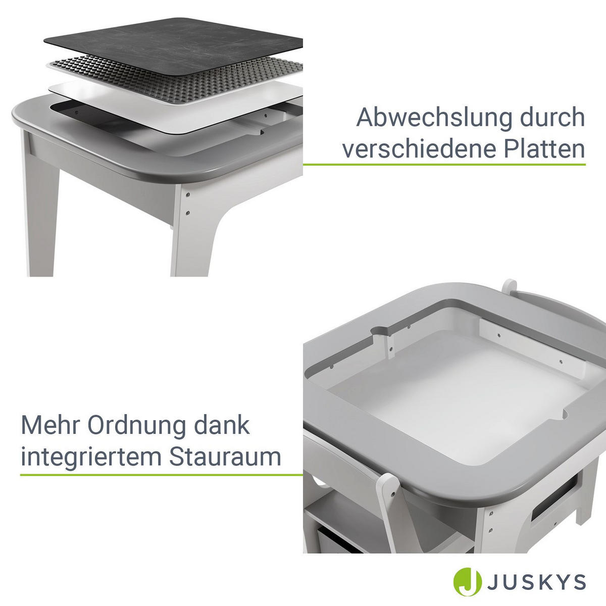 KINDERSITZGRUPPE Milou grau - Grau, Holz (60/50/60cm) - Juskys