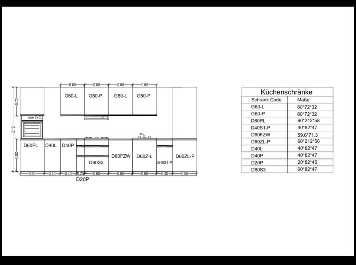KÜCHENZEILE 440 cm - KA23-M440- in Grau/Hochglanz - Grau, Holz (440/212/58cm)