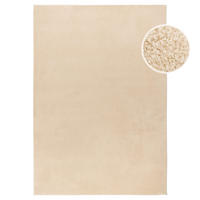 KURZFLOR-TEPPICH Calma 200 Beige 80x140 cm - Beige, Kunststoff/Textil (80/140cm) - carpet city