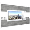 WOHNZIMMERWAND Schrankwand mit LED Glamour Holz - Grau, Holz (300/180/36cm) - B BELINI GROUP