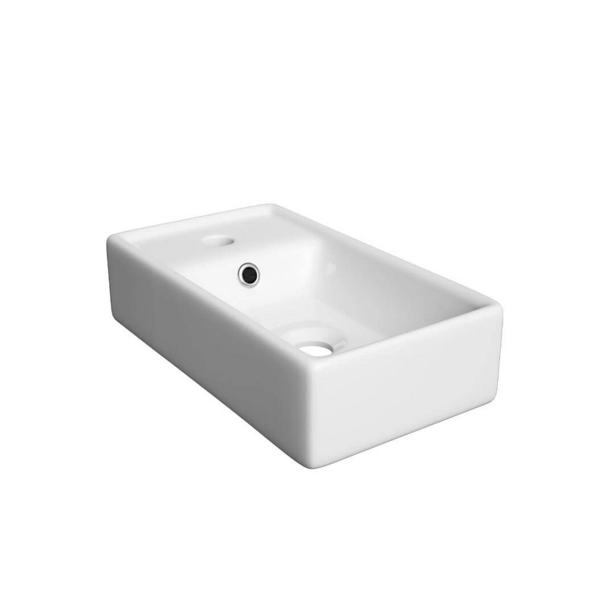 WASCHTISCHKOMBI 39cm mit Waschbecken + Armatur Sonoma-Eiche - Sonoma Eiche, Holzwerkstoff (39/60/21cm) - Stamar