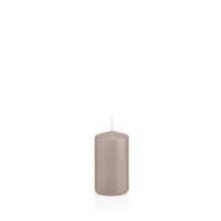 STUMPENKERZEN Silbergrau Ø 38 x 80 mm, 24 Stück - Silberfarben, Paraffin (4/8cm) - Wiedemann Kerzen