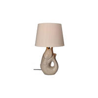 DEKOLEUCHTE Monsieur Carafon S in Fisch-Form, Steingut, Sandstone, H 44 cm - Beige, Keramik (25.5/25.5/44cm) - Gift Company