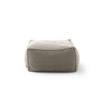 HOCKER ALEA Steingrau Cord - Greige, Textil (86/38/86cm) - KAWOLA