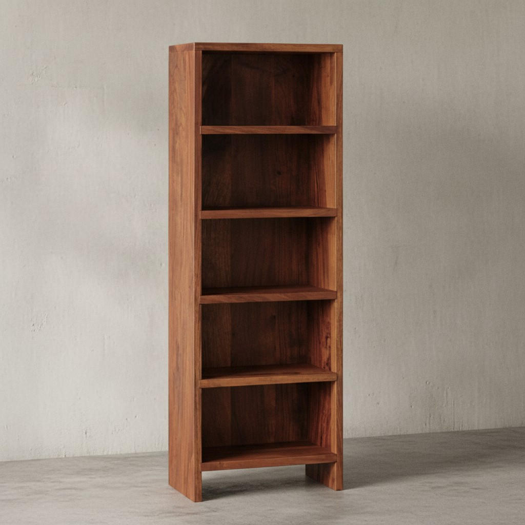 CD-REGAL Massivholz Pflegeleicht 90cm, Braun 30x17x90 cm - Braun, Holz (30/90/17cm) - KADIMA DESIGN