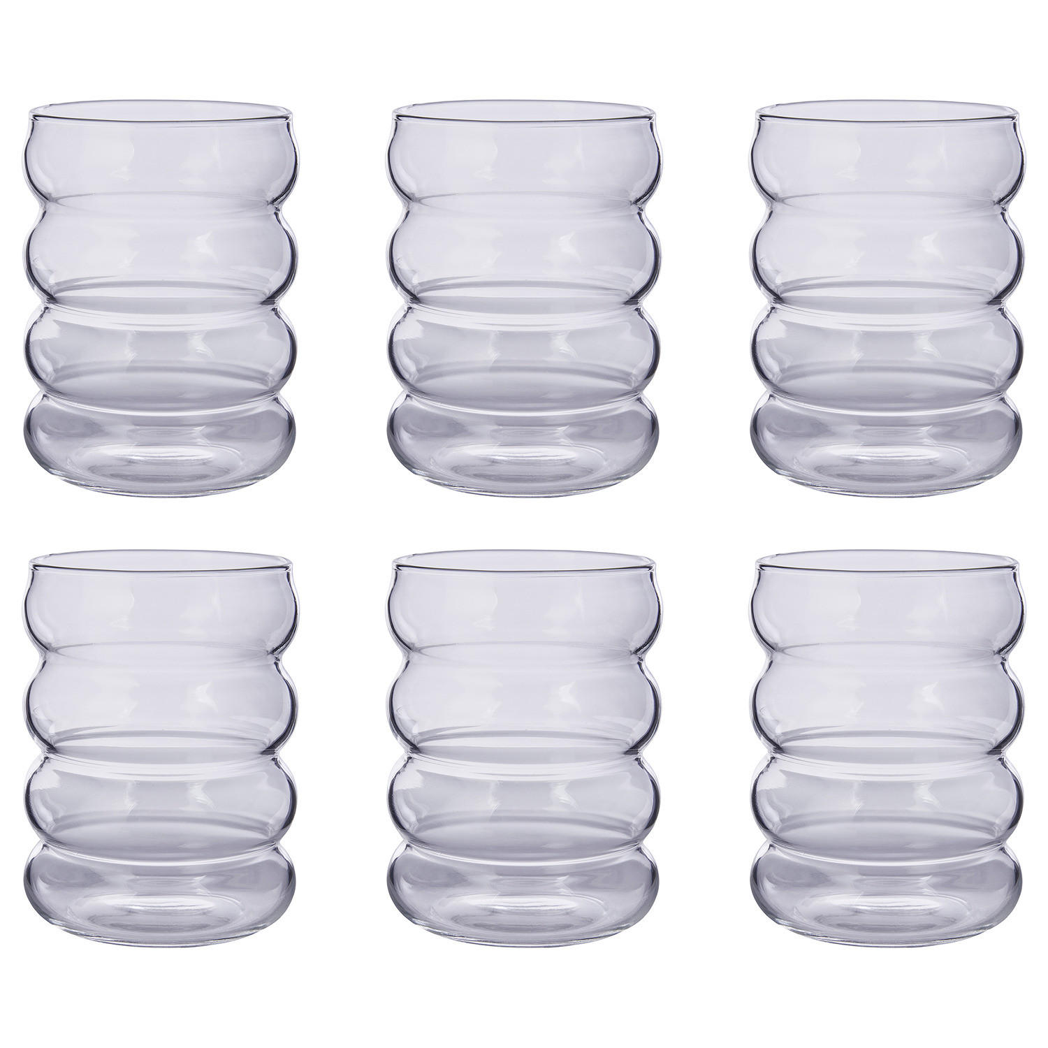 TRINKGLAS (6er Set) Hoop - Transparent, Glas (0.35L) - Butlers