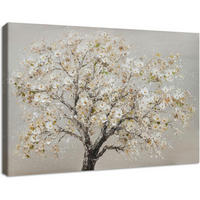 LEINWANDBILD Baum mit Blüten 40 x 60 cm - Multicolor, Textil (40/0.5cm)