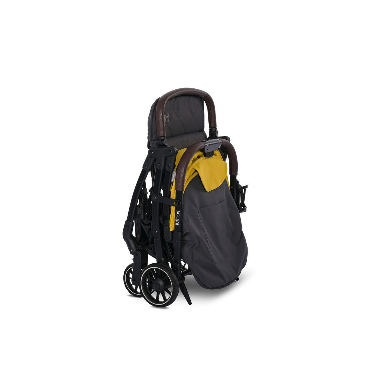 BUGGY Minori faltbar gelb PU-Räder Getränkehalter Fußabdeckung - Gelb, Metall (75/50/102cm) - Lorelli