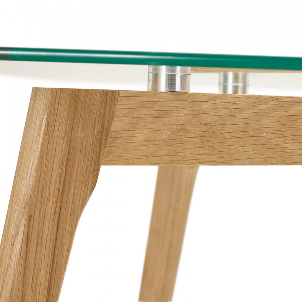 LOUNGETISCH transparent 120x60x46,5 cm - Eichefarben/Transparent, Glas/Holz (120/60/46.5cm) - AlterEgo