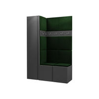 MOBILIER PENTRU HOL Orion IX - verde/grafit, material plastic/compozit lemnos (124/186/46cm) - MIRJAN24