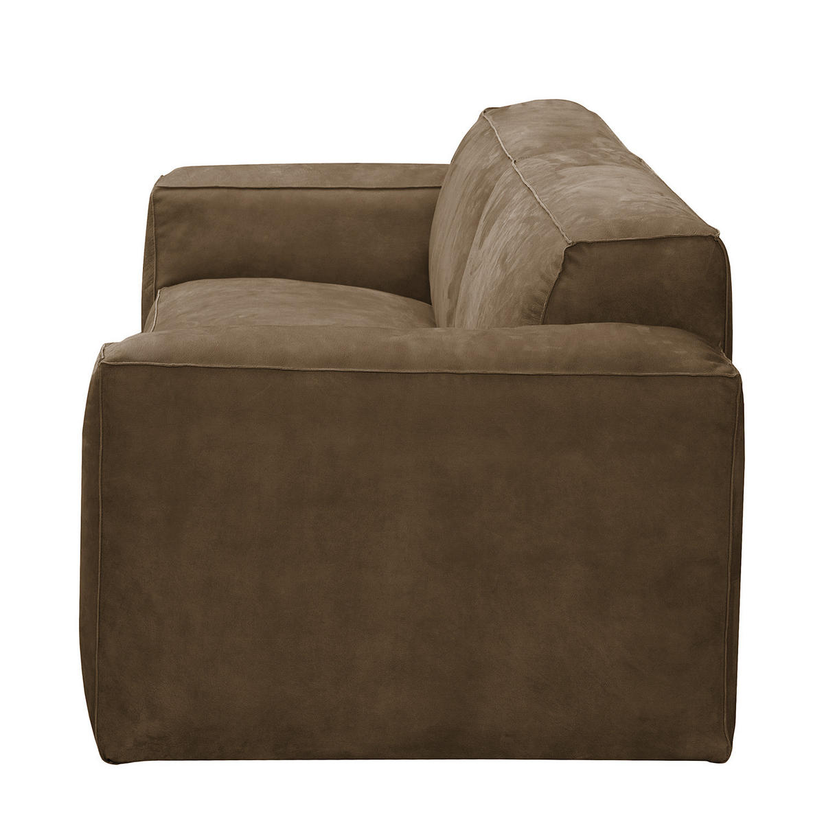3-SITZER SOFA - Braun, Leder (240/75/96cm) - home24