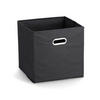 AUFBEWAHRUNGSBOX mit Griff, Vlies - Schwarz - Schwarz, Textil (32/32/32cm) - Zeller Present