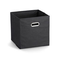 AUFBEWAHRUNGSBOX mit Griff, Vlies - Schwarz - Schwarz, Textil (32/32/32cm) - Zeller Present