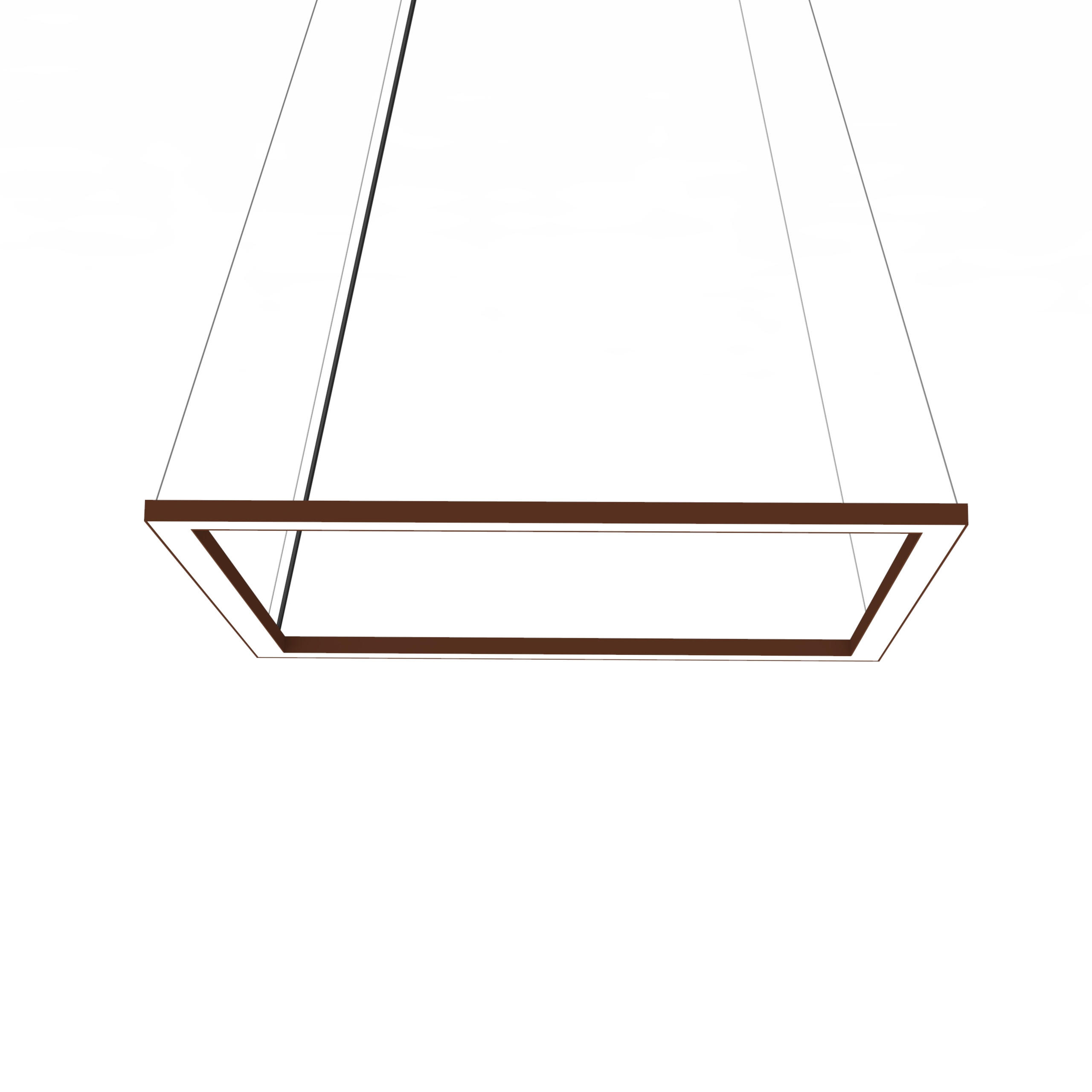 LED-HÄNGELEUCHTE - Dunkelbraun, Metall (60/60/100cm) - Lumicom