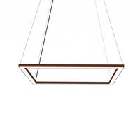 LED-HÄNGELEUCHTE - Dunkelbraun, Metall (60/60/100cm) - Lumicom