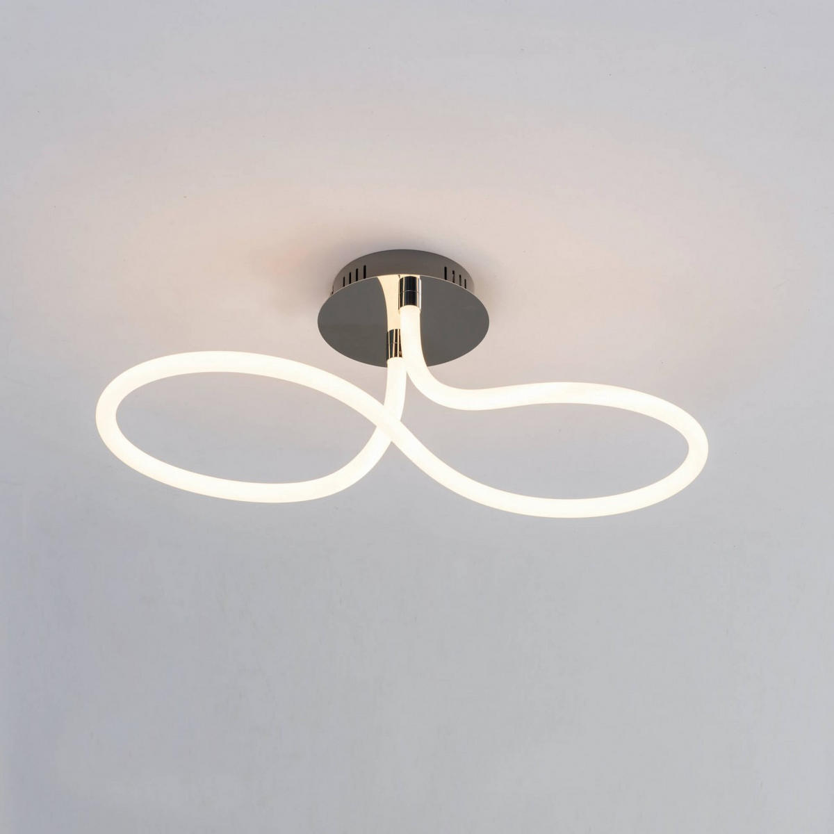 DECKENLEUCHTE Aenaria, Silber/Chrom, 44cm - Chromfarben, Metall (44/16/20cm) - KOSILUM