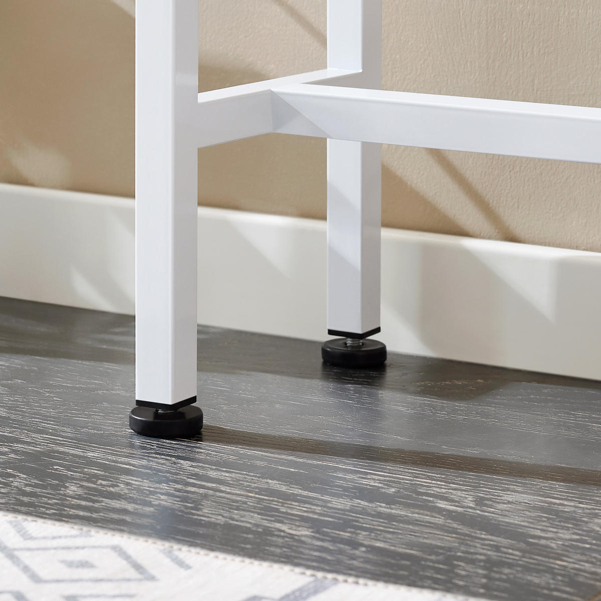 KONSOLENTISCH Weiß - Naturfarben, Holzwerkstoff/Metall (20/120/65cm) - SoBuy