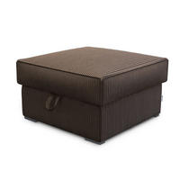 POUF FERA Braun 65x65 cm - Braun, Textil (65/38/65cm) - MASSENO