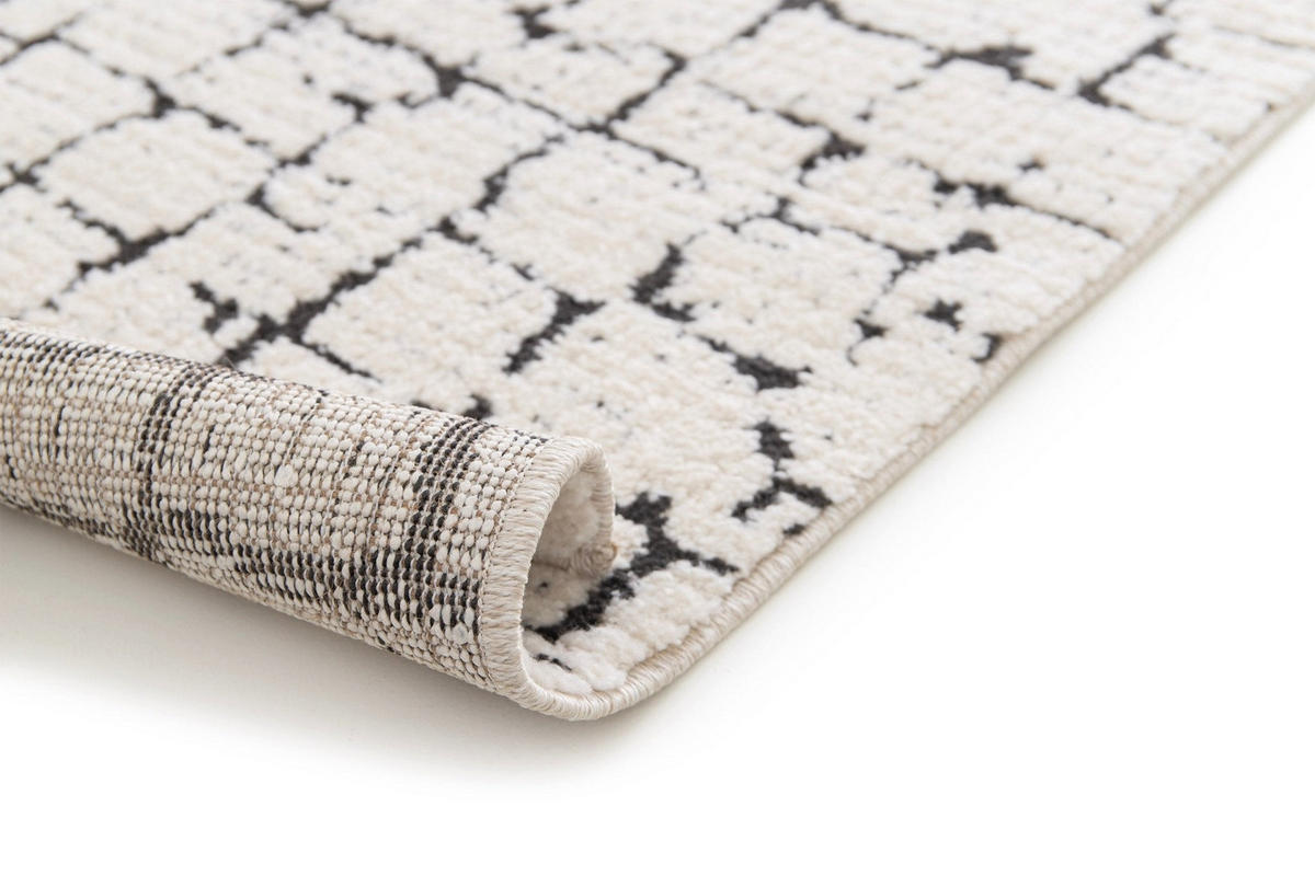 TEPPICH ultrafein mit Skulptureffekt schwarz - Schwarz, Textil (160/230cm) - AFK Living