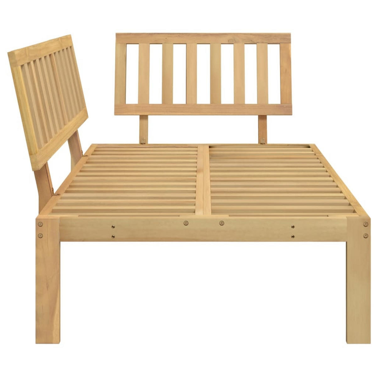 GARTEN-ECKSOFA Aus Paletten Massivholz Akazie - Braun, Holz (80/69/120cm) - vidaXL