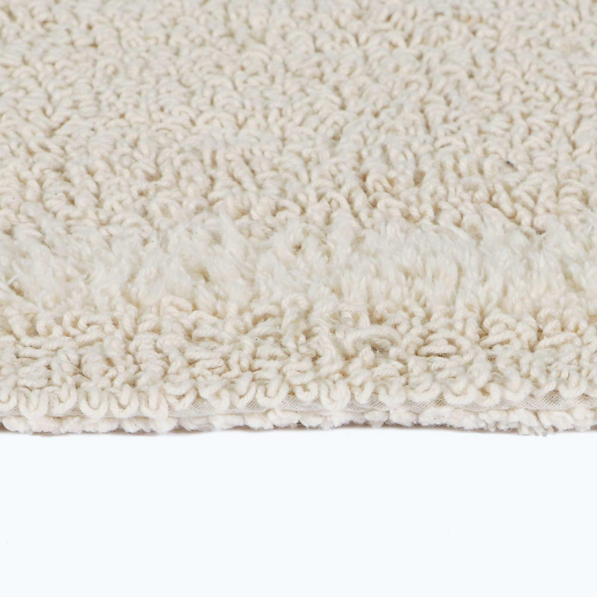 BADEMATTE 80 cm rund, 100% Baumwolle, wendbar - Creme, Textil (80/80cm) - Homescapes