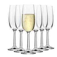 SEKTGLÄSER, 6er-Set, 175 ml - Transparent, Glas (0.17L) - Krosno Glass