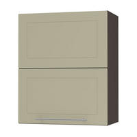 KÜCHENHÄNGESCHRANK Kvantum W8B/60 Vanille Matt / Lava Matt 60 / 32,5 / 72cm - Dunkelgrau/Creme, Holz/Holzwerkstoff (60/72/32.5cm) - Feldmann-Wohnen
