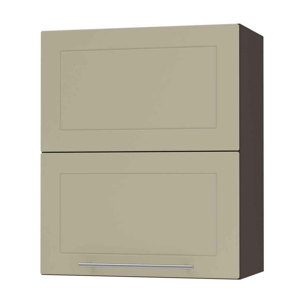 KÜCHENHÄNGESCHRANK Kvantum W8B/60 Vanille Matt / Lava Matt 60 / 32,5 / 72cm - Dunkelgrau/Creme, Holz/Holzwerkstoff (60/72/32.5cm) - Feldmann-Wohnen