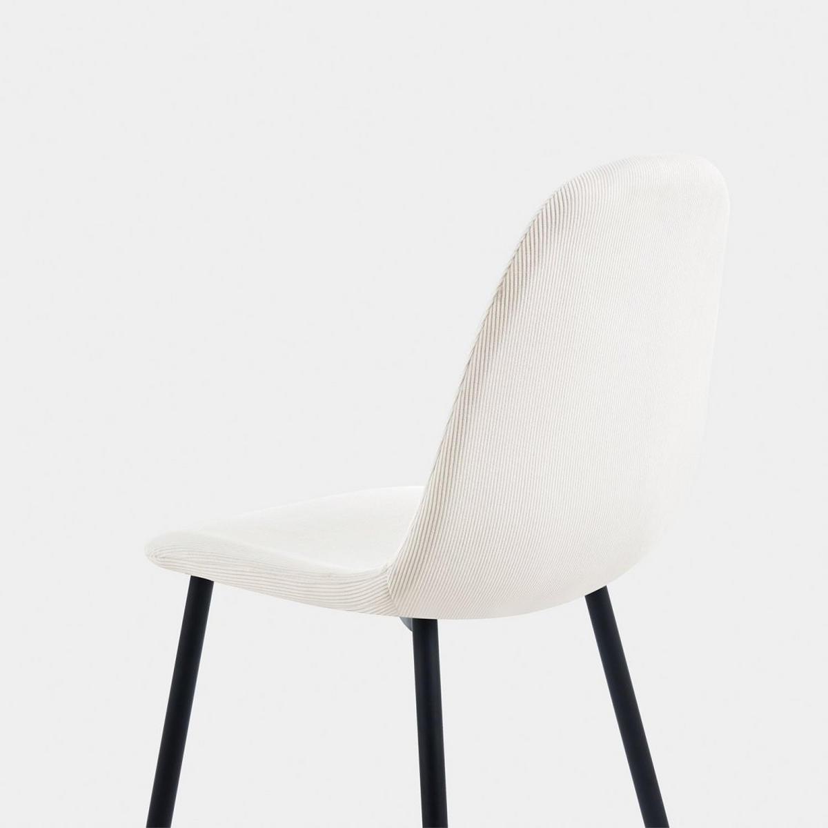 ESSZIMMERSTUHL Elia Weiß 44 cm x 84 cm - Weiß, Textil (44/84/52cm) - Klast Home