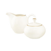 MILCH- & ZUCKERSET Savona Goldlinie creme 2er Set - Creme, Keramik (1/2cm) - Seltmann Weiden