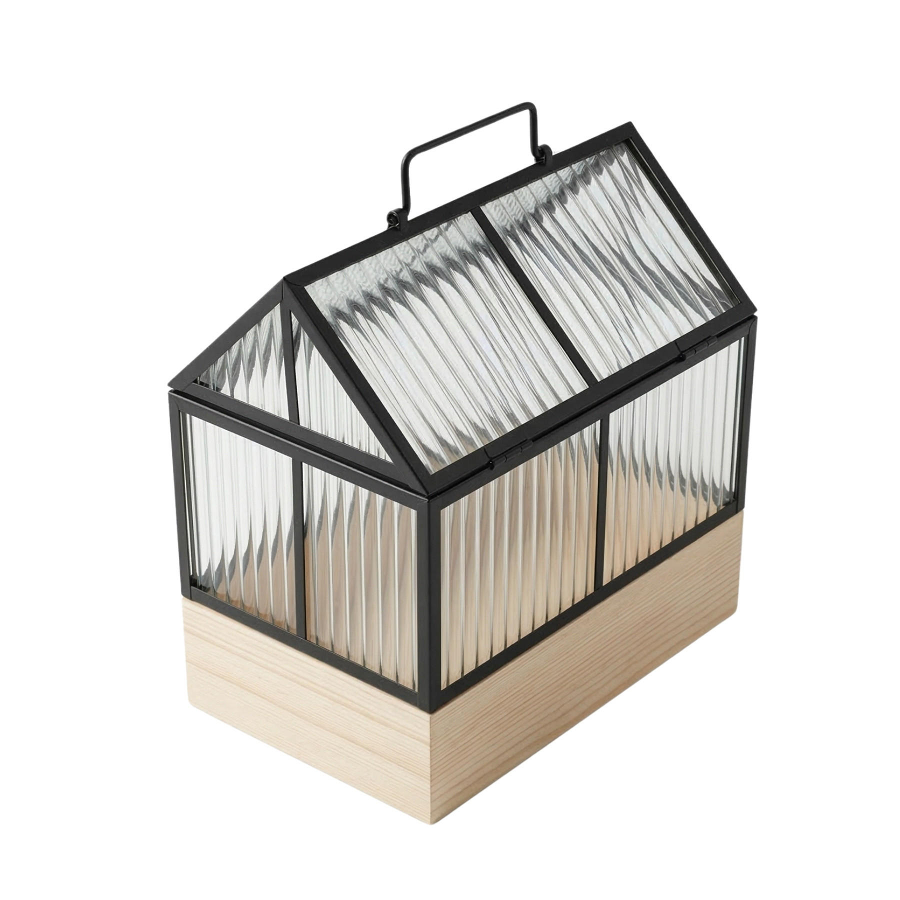 MINI-GEWÄCHSHAUS Kala Metall 30/26/18 cm - Transparent, Glas (18/30/26cm) - EDAXO