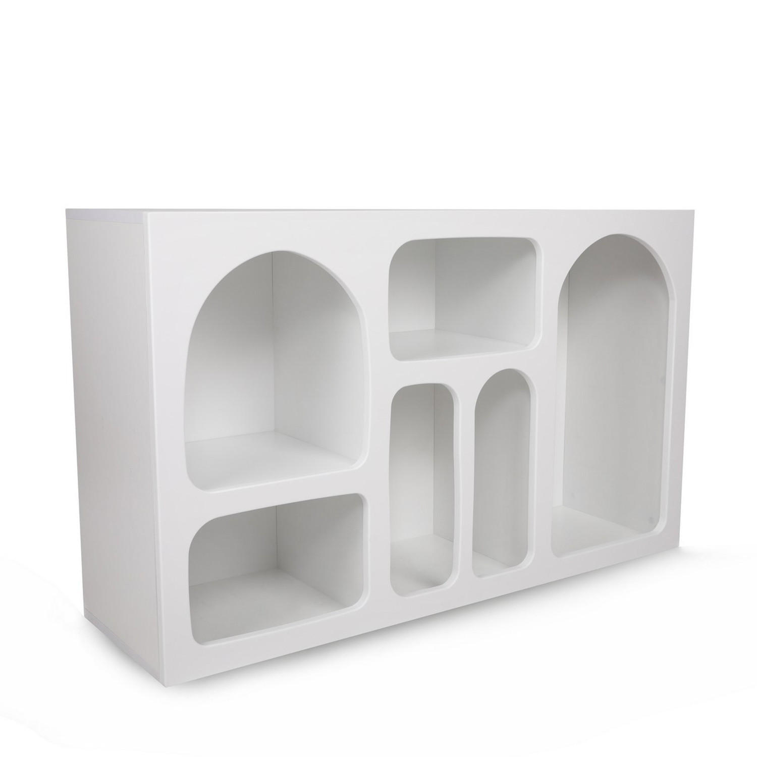 BUFFETSCHRANK liva weiss - Weiß, Holz (37/74/120cm) - Habitat Garten
