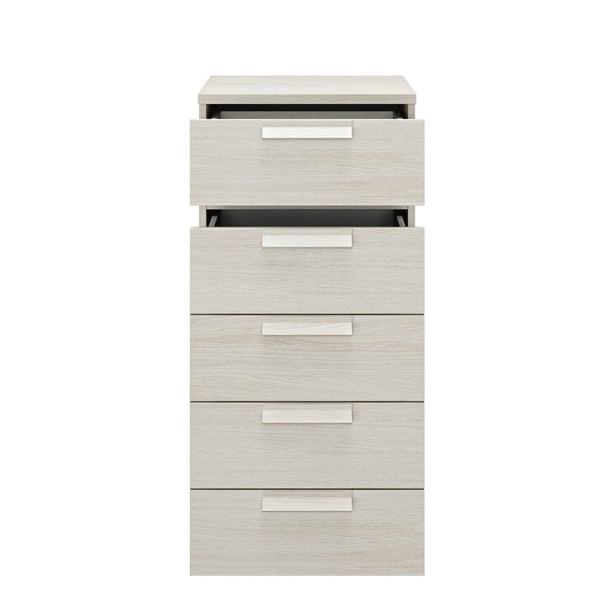 KOMMODE 5 Schubladen Cyrus - Französische Herstellung - 48/45/105 cm - Apfelbaumfarben, Holzwerkstoff (45/105/48cm) - Calicosy