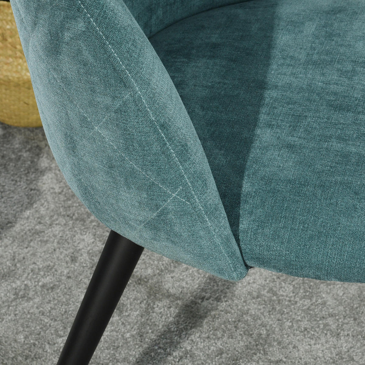 STUHL 2er-set Grün - Schwarz/Grün, Holzwerkstoff/Textil (53/78/54cm) - Urban Meuble