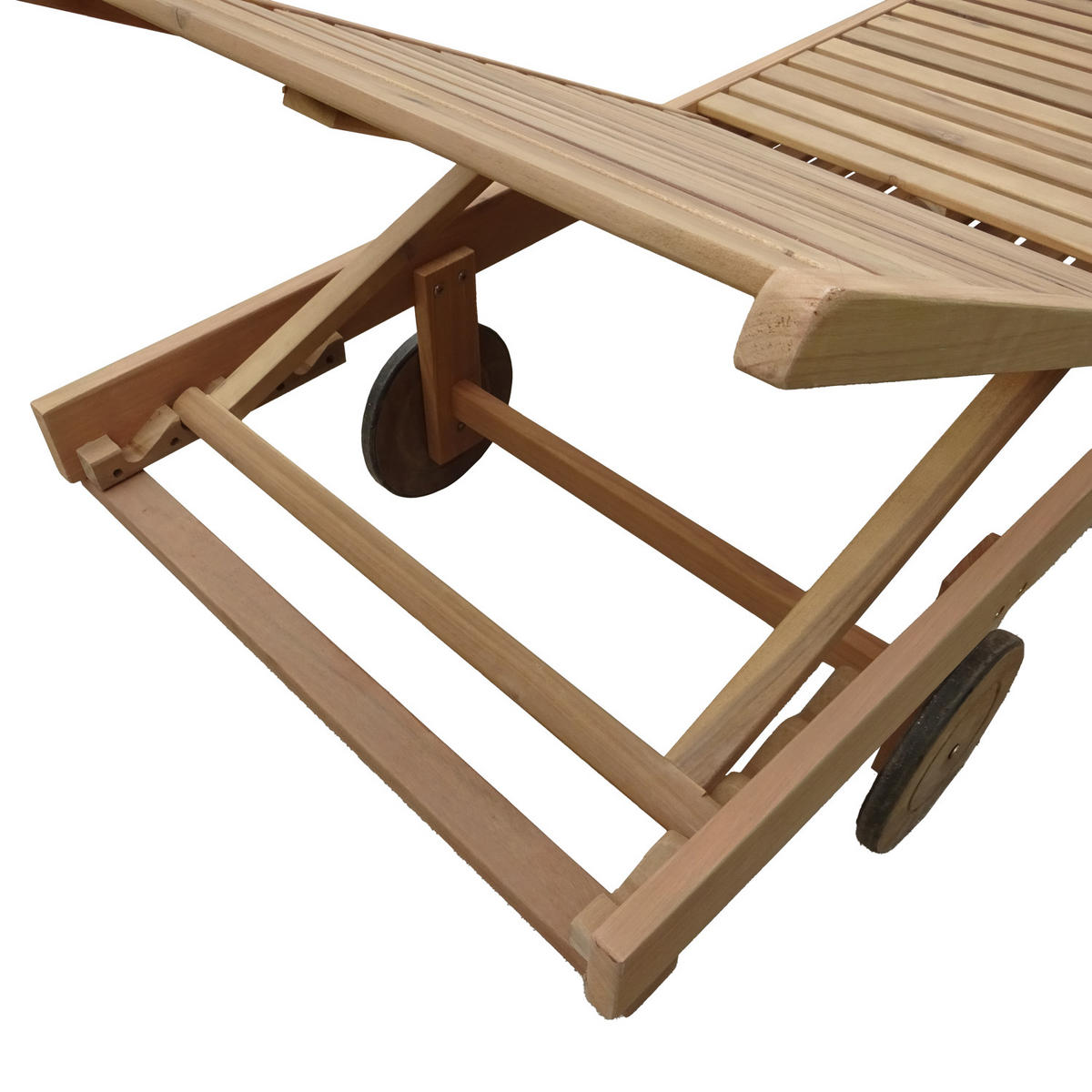 SONNENLIEGE Kanawa - Braun, Holz (64/87/196cm) - Happy Garden