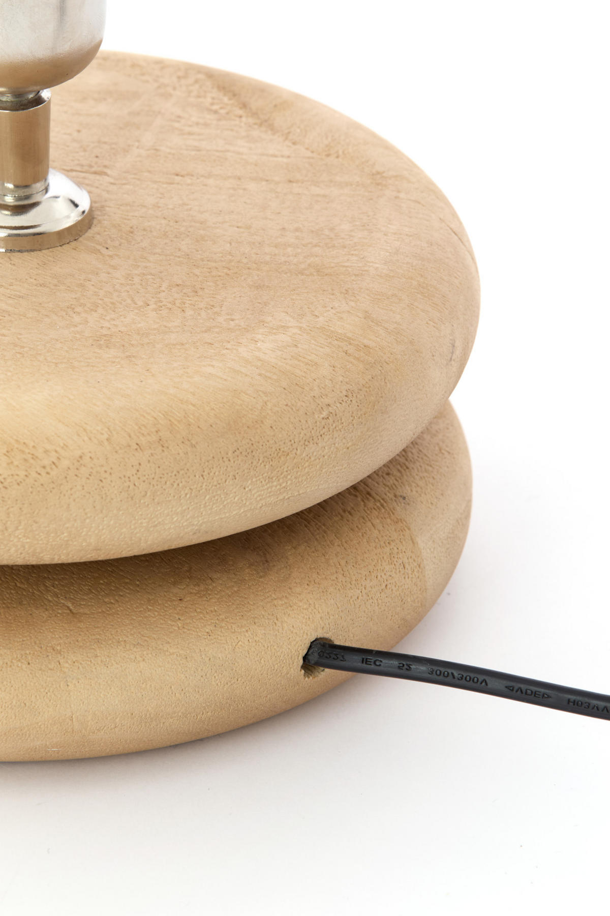 LAMPENFUSS Eboli Braun Ø20/9 cm - Braun, Holz (20/20/9cm) - Light & Living