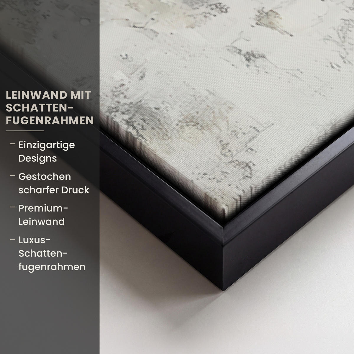 LEINWAND Bilder mit Rahmen - Schneemann - Winter - Schnee - Beige - 60x90 - Weiß, Textil (60/90cm) - MuchoWow