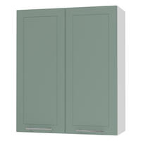 KÜCHENHÄNGESCHRANK Kvantum W4/80 Mint Matt / Weiß Matt 80 / 32,5 / 96cm - Weiß/Mintgrün, Holz/Holzwerkstoff (80/96/32.5cm) - Feldmann-Wohnen
