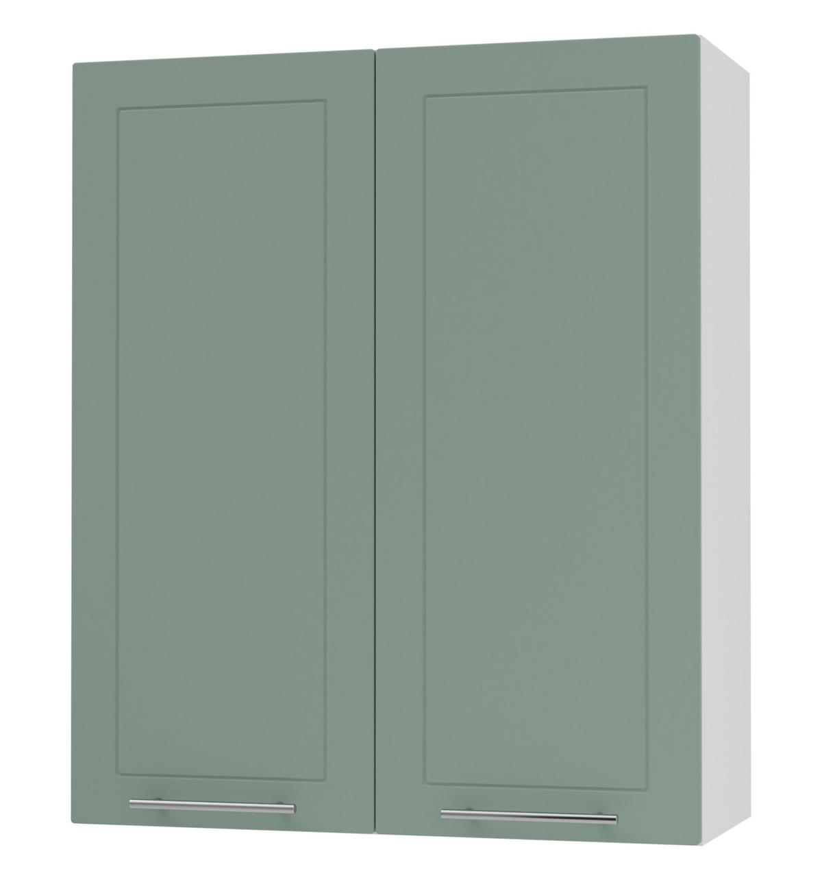 KÜCHENHÄNGESCHRANK Kvantum W4/80 Mint Matt / Weiß Matt 80 / 32,5 / 96cm - Weiß/Mintgrün, Holz/Holzwerkstoff (80/96/32.5cm) - Feldmann-Wohnen