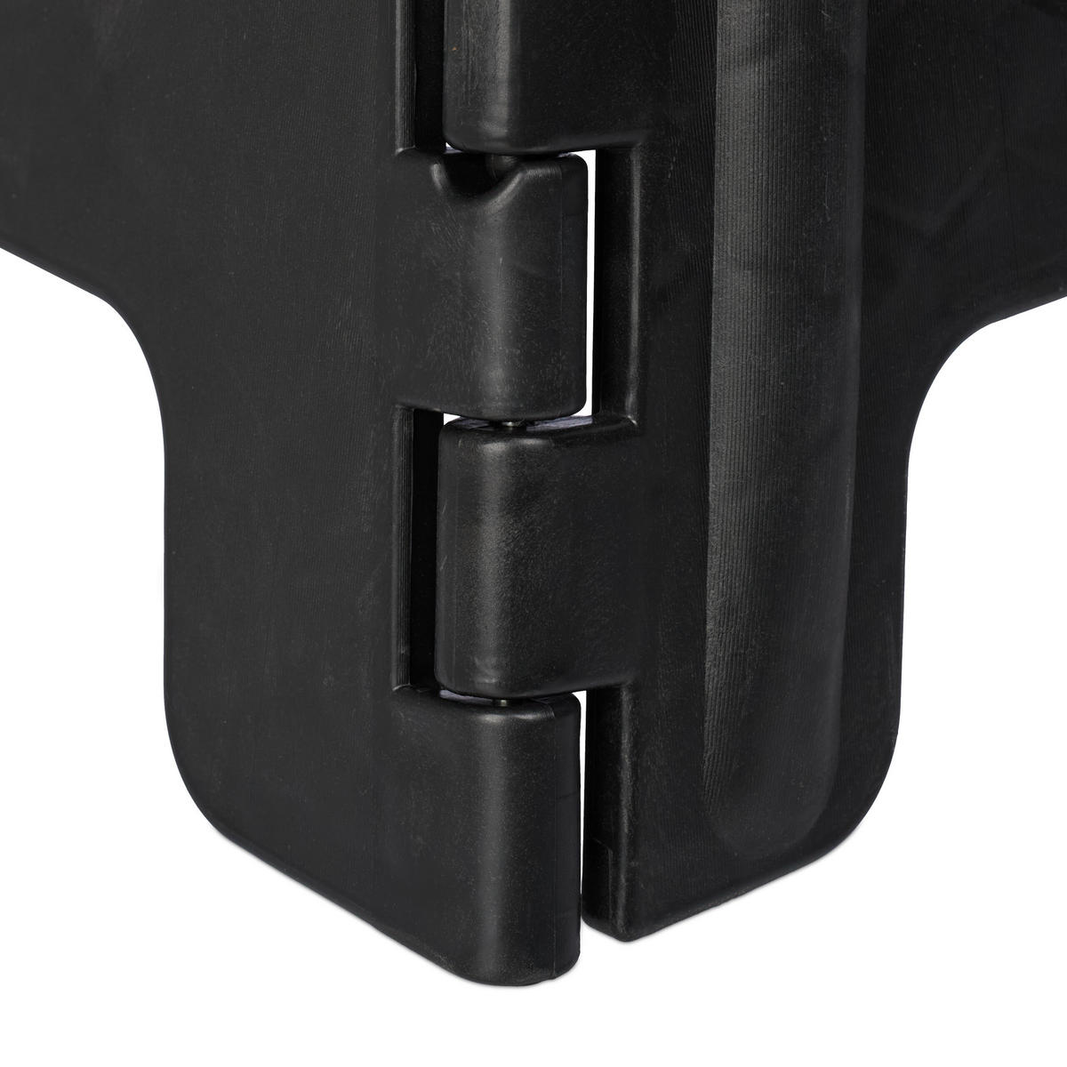 KLAPPHOCKER - Schwarz, Kunststoff/Textil (37/30/29cm) - Relaxdays