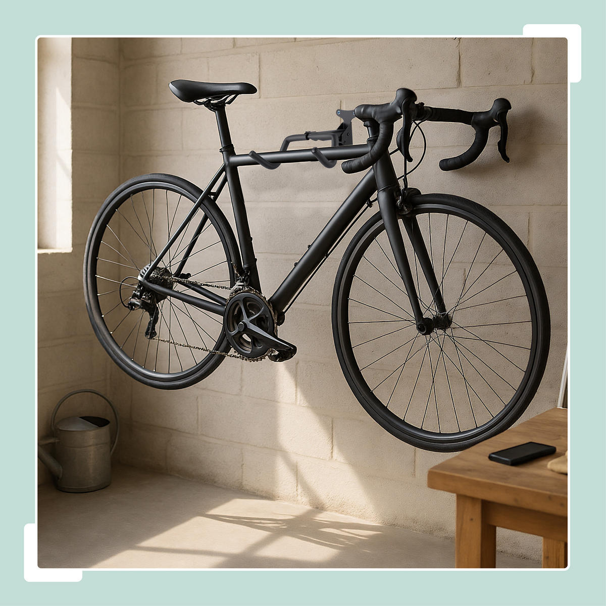 FAHRRADWANDHALTERUNG - Schwarz, Kunststoff/Metall (27.5/18/33cm) - Relaxdays