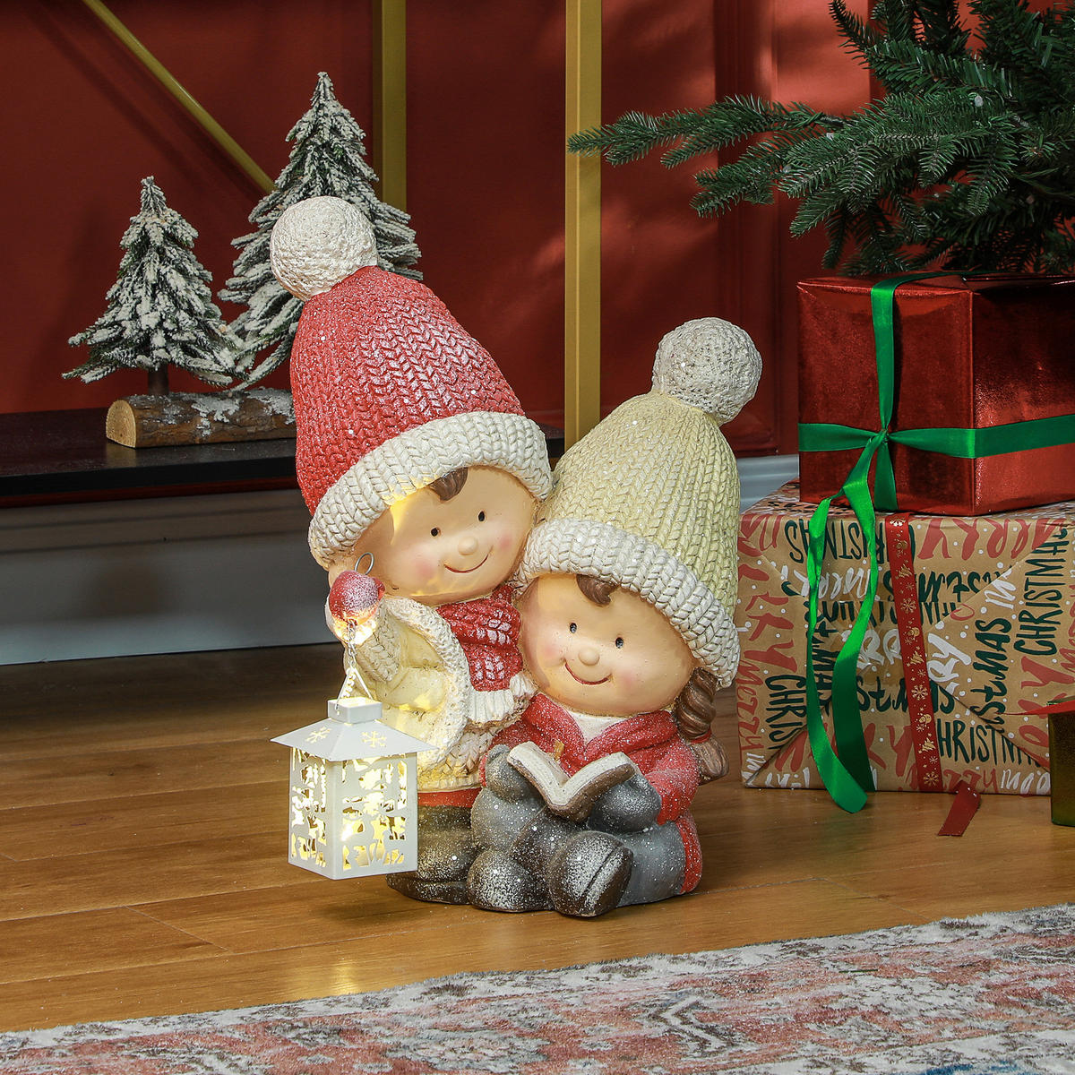 WEIHNACHTSFIGUR - Multicolor, Metall (23/45/30cm) - HOMCOM