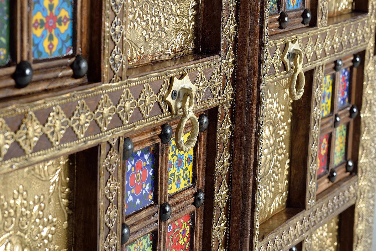 HIGHBOARD aus Akazienholz - Kirschbaumfarben, Holz (40/180/100cm) - Giner y Colomer