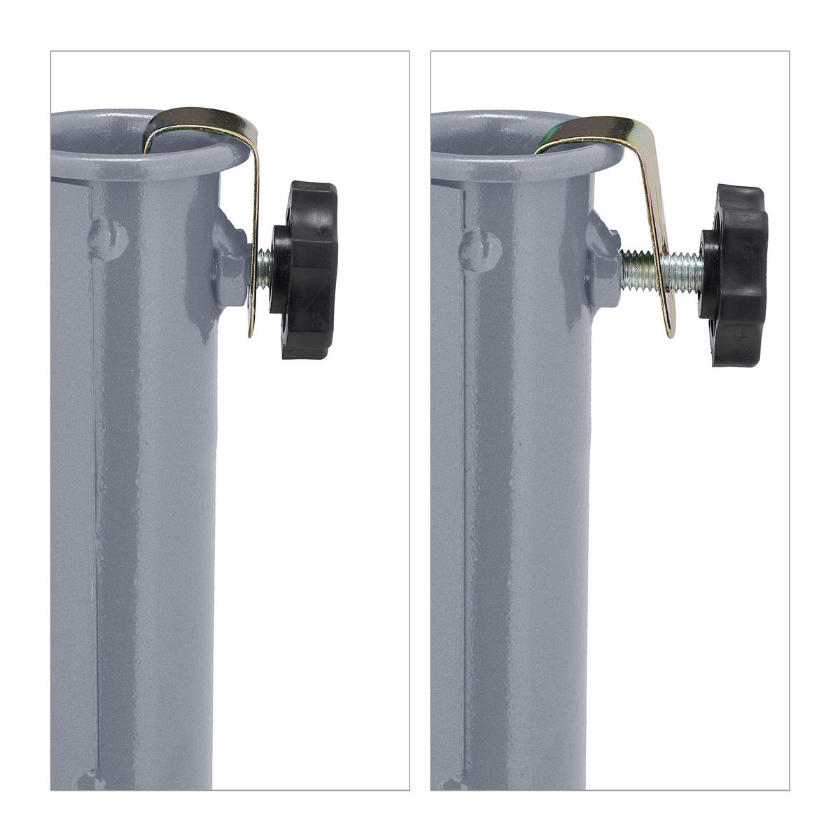 TRÁVNY hrot - sivá, kov/plast (20/42/5cm) - Relaxdays