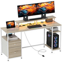BÜROTISCH Naturholz 1 Stück - Braun, Holzwerkstoff (48/155.5/88.5cm) - GiPP