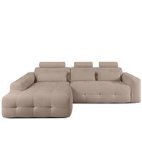 ECKSOFA LINKS ALIGRA, Hellbraun - Hellbraun, Holz/Holzwerkstoff (290/191cm) - KONSIMO®