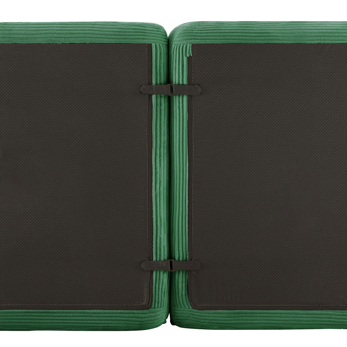 3-SITZER Sofa 177x104x69 cm aus Cordstoff rahmenlos modular, grün - Grün, Textil (104/69/177cm)