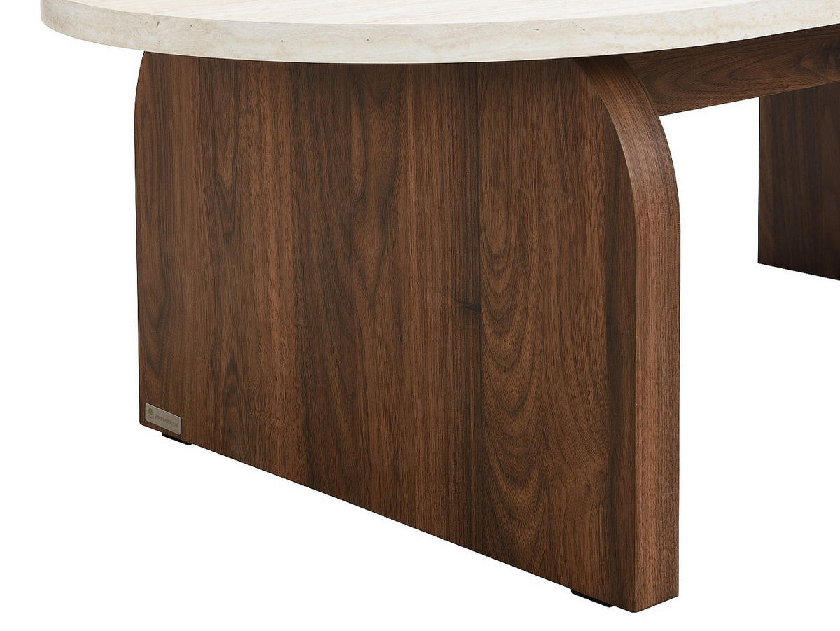 COUCHTISCH - 120 cm x 60 cm - holz - beige Elrada - Beige, Holz (60/120/40cm) - Vente-Unique