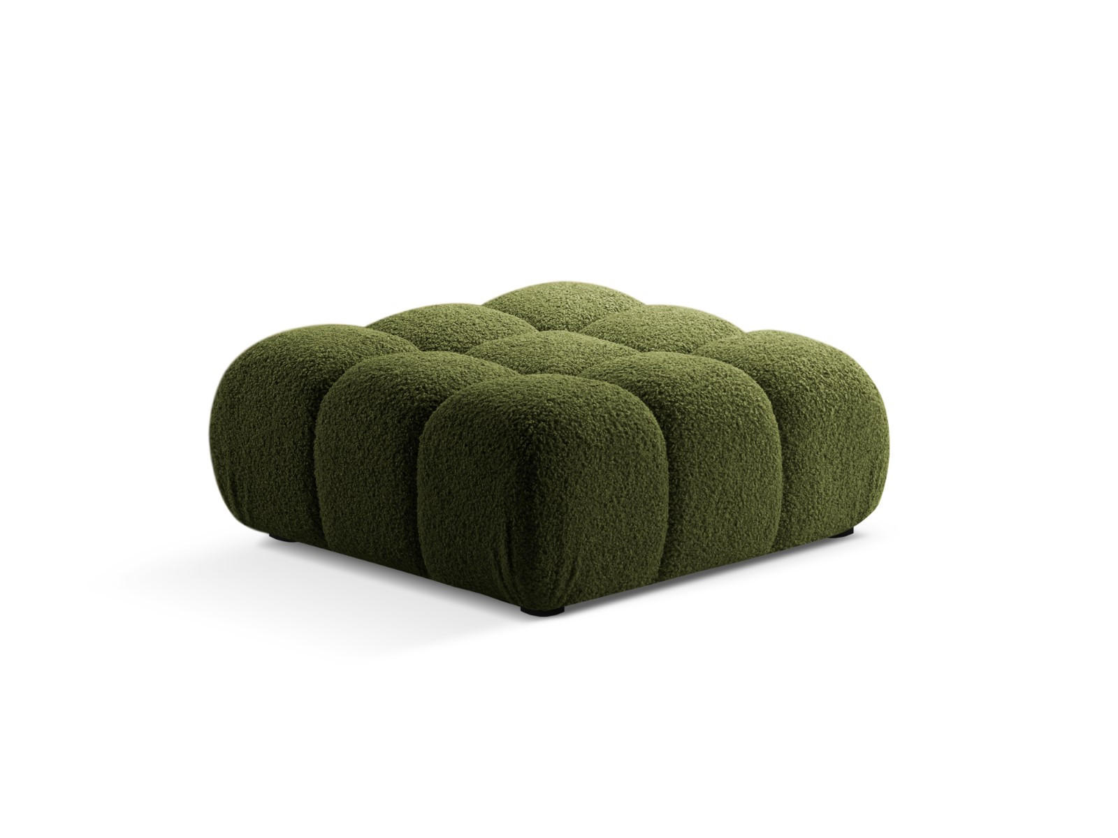 POUF Bellis aus Boucle grün - Grün, Textil (94/43/94cm) - Micadoni