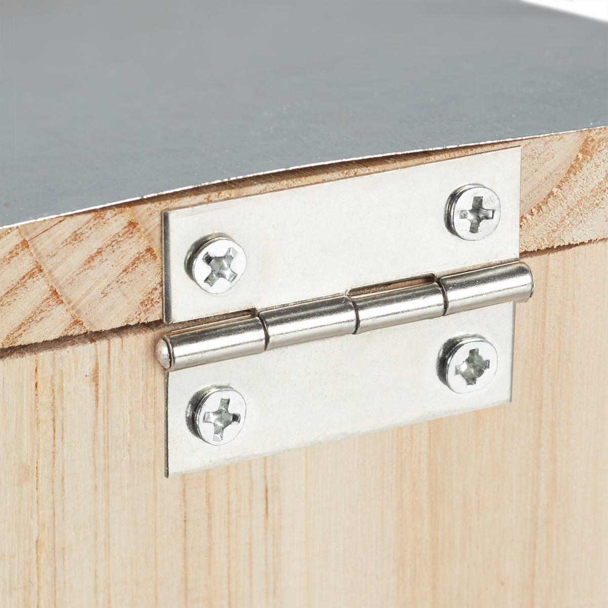 EICHHÖRNCHEN Futterhaus - Hellbraun, Holz/Kunststoff (12/18/25cm) - Relaxdays